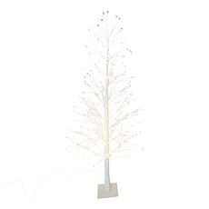 august & leo 7' Lit Jeweled Birch Tree