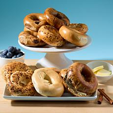 Bagelista 36-ct 2 oz. NY-Style Everything, Plain & Cinnamon Bagels AS