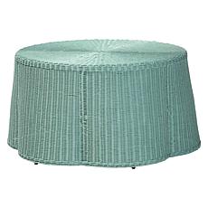 bali and pari Palm Green Rattan Coffee Table