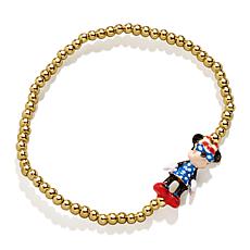 BAUBLEBAR Disney Minnie Mouse Americana Pisa Beaded Stretch Bracelet