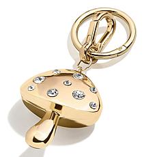 BAUBLEBAR Goldtone Clear Stone Mushroom Bag Charm