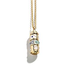 BAUBLEBAR Goldtone Multicolor Moon Child Spinner Drop Necklace