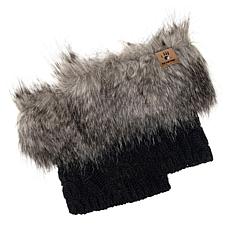 BEARPAW® Textured Knit Boot Topper with Faux Fur