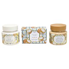 Beekman 1802 Goat Milk Body Care Soap, Scrub, and Soften 3-piece Set