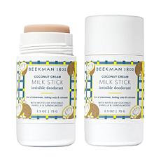 Beekman 1802 Goat Milk Coconut Cream Milk Stick Deodorant 2-pack