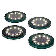 Bell & Howell Elite Extra-Large Solar Disk Lights 4-pack