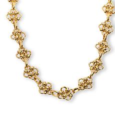 Bellezza 17" Bronze Macrame-Inspired Station Necklace