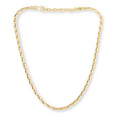 Bellezza 18" Bronze Tonda Rounded Box Chain Necklace