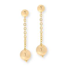 Bellezza Bronze Ball Drop Dangle Earrings 