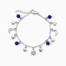 Bellezza Bronze Celestial Charm Motif & Stone Bracelet