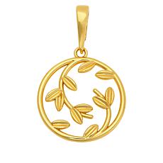 Bellezza Bronze Olive Branch Peace Enhancer Pendant