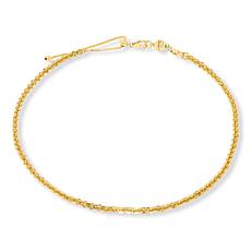 Bellezza Bronze Rope Chain Adjustable Sliding Necklace