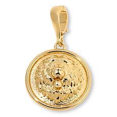 Bellezza Bronze Round Hammered Enhancer Pendant