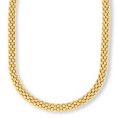 Bellezza Goldtone Popcorn-Chain 18" Necklace
