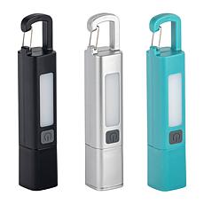 Bell+Howell Rechargeable Torch Flashlight with Carabiner - Set of 3