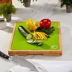 BergHOFF Bamboo Cutting Board with 4 Color-Coded Cutting Mats