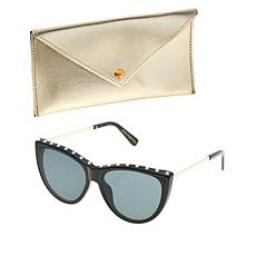 Bethenny Frankel Studded Cat Eye Blue Light Sunglasses
