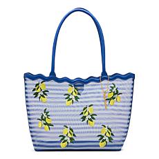 Betsey Johnson Mesh-in' Around Lemon Tote