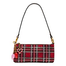 Betsey Johnson Tartan Rhinestone Shoulder