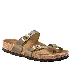 Birkenstock Mayari Oiled Leather Toe-Loop Comfort Sandal