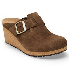 Birkenstock Papillio Fanny Suede Wedge Clog