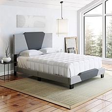Boyd Sleep Tuscany Color Block Upholstered Bed Frame, Queen