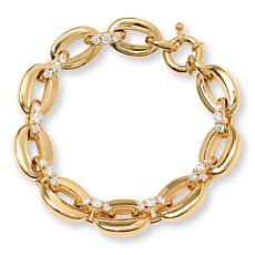 Bright Halo 2.2ctw Lab-Grown Diamond Bold Chain Bracelet