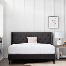 Brookside Isabelle Wingback Diamond Tufted Platform Bed - Queen 