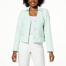C Wonder Cropped Tweed Jacket
