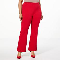 C Wonder Ponte Knit Pull-On Flared-Leg Pant
