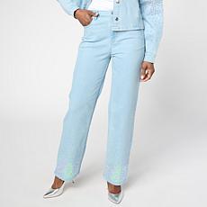 C Wonder Wide Leg Sequined Jean