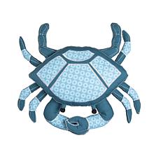 C&F Home 14" x 15" x 3.5" Crab-Shaped Embellished Throw Pillow