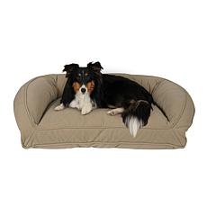 Carolina Pet Sm/Md Quilted Microfiber Bolster Bed with Memory Foam