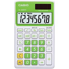 CASIO® SL300VCPLSIH Solar Wallet Calculator w/8-Digit Display - Green