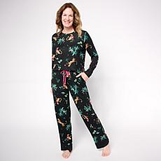 CC Brshed Knit Prnt Holiday PJ