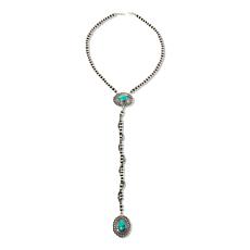 Chaco Canyon 21-1/4" Campitos Turquoise Lariat Y-Necklace