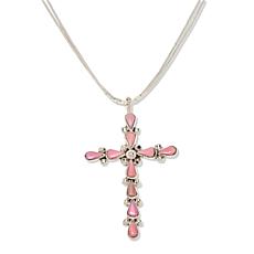 Chaco Canyon Cross Pendant with 18" Liquid Silver Chain