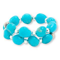 Chaco Canyon Sleeping Beauty Turquoise Wrap Ring