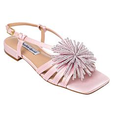 Charles by Charles David Carson Satin Pom Pom Sandal