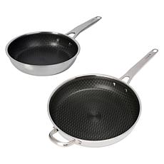 Chef Jet Tila 8" & 12" Hybrid Nonstick Stainless Steel Frypans