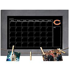 Chicago Bears Monthly Chalkboard with frame & clothespins 11x19 Sign 
