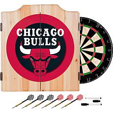 Chicago Bulls NBA Wood Dart Cabinet Set