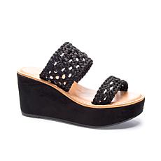 chinese laundry black wedges