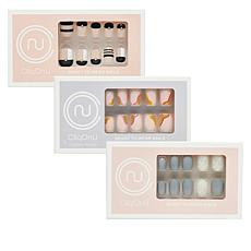 CliqOnU 3-pack Short & Chic Press On Nail Set