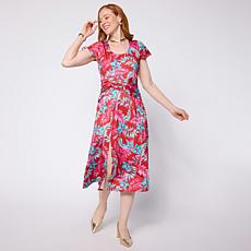 Colleen Lopez Cummerbund Knit Dress