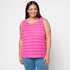 Colleen Lopez Knit Ruffle Layering Tank