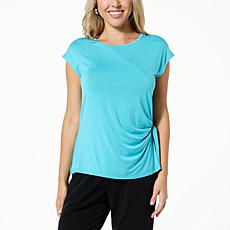 Colleen Lopez Knit Tee with Side Tie Detail