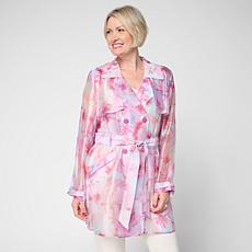 Colleen Lopez Organza Trench Coat