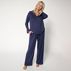 Comfort Code 2-piece Hacci Ribbed Knit PJ Set