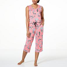 Comfort Code 2-piece Soft & Light Tropical Paradise PJ Capri Pant Set